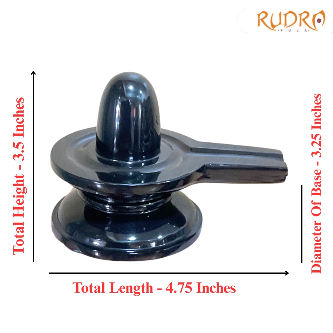 Black Jade Shivling - 3.5 Inches - (617 Grams)