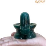 Green Jade Shivling - 2.75 Inches - (344 Grams)