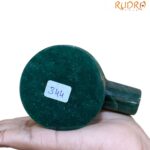 Green Jade Shivling - 2.75 Inches - (344 Grams)