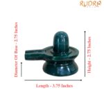 Green Jade Shivling - 2.75 Inches - (344 Grams)