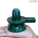 Green Jade Shivling - 2.75 Inches - (344 Grams)