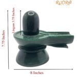 Green Jade Shivling - 7.75 Inches (3920 Grams ) 2
