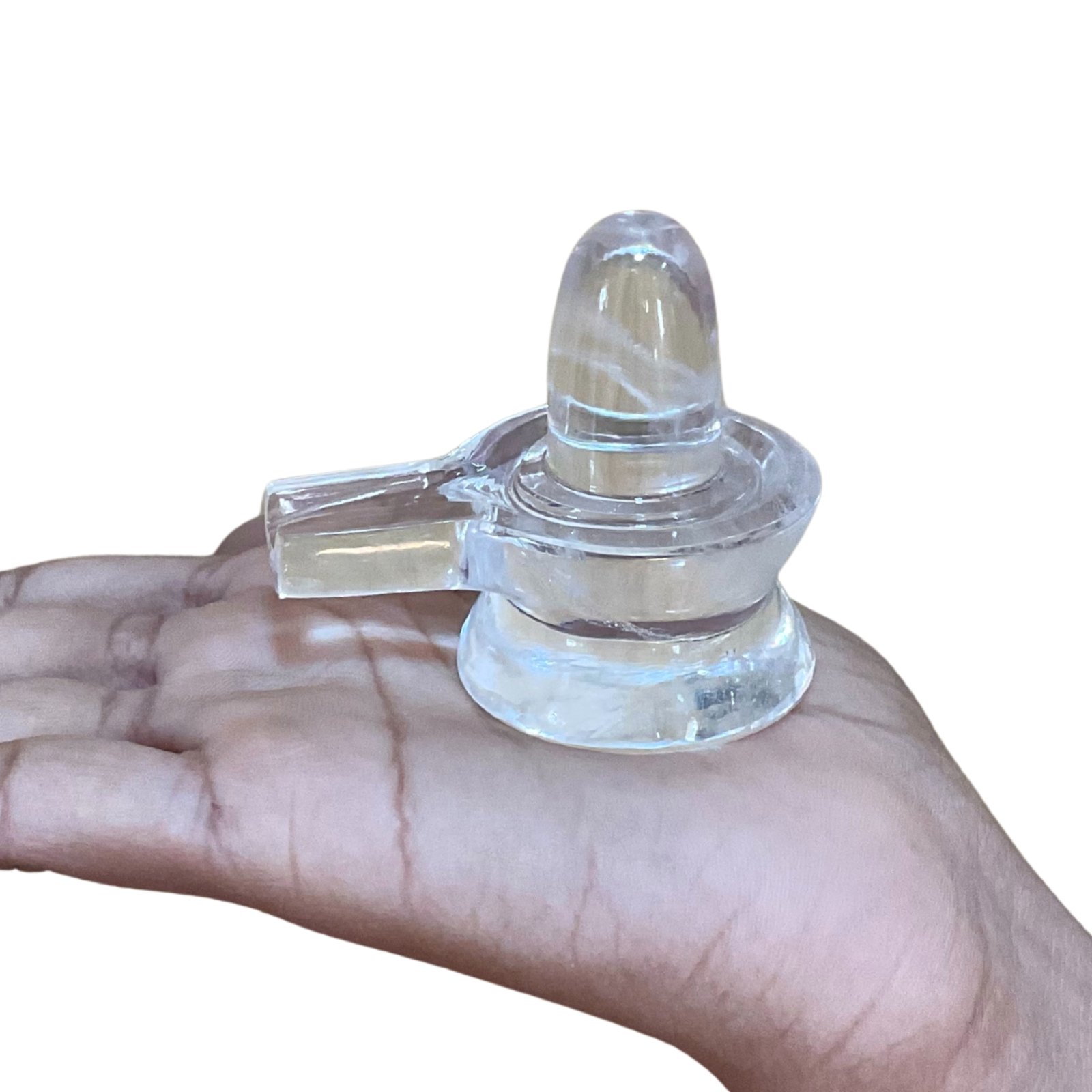 Original Sphatik Shivling For Home Rudrapuja - 2.25 Inches (105 Grams) 1 Original Sphatik Shivling For Home Rudrapuja - 2.25 Inches (105 Grams)