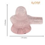 Rose Quartz Shivling 1.50 Inch - (100 Grams)