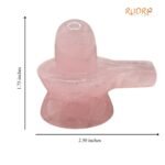 Rose Quartz Shivling 1.75 Inch - (124 Grams)