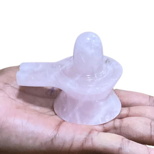 Rose Quartz Shivling - (2.5 Inches) - 183 Grams