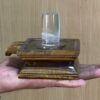 Sphatik Lingam With Tiger Eye Base - 1010 Grams