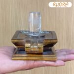 Sphatik Lingam With Tiger Eye Base - 998 Grams