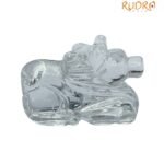 Crystal Sphatik Nandi 1.25 Inches (41 Grams )