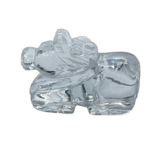 Crystal Sphatik Nandi 1.25 Inches (41 Grams )