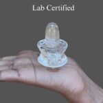 Original Sphatik Shivling for home Rudrapuja - 2.25 Inches (105 Grams)