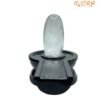 Transparent Sphatik Lingam With Black Jade Base - 7.75 Inches ( 4150 Gram) 12 Transparent Sphatik Lingam With Black Jade Base - 7.75 Inches ( 4150 Gram)