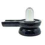 sphatik lingam with black jade base