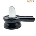 sphatik lingam with black jade base