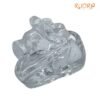 Crystal Sphatik Nandi 1.25 Inches (31 Grams )