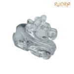 Crystal Sphatik Nandi 1.25 Inches (38 Grams )