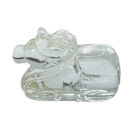 Crystal Sphatik Nandi 1.50 Inches (58 Grams )