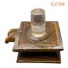 Sphatik Lingam With Tiger Eye Base - 1010 Grams