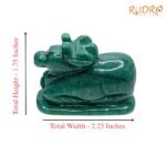 Alternative view of Green Jade Nandi 1.75 Inches 98 Grams