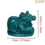 Green Jade Nandi - 1.5 Inches - (56 Grams)