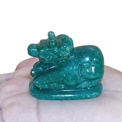 Green Jade Nandi - 1.5 Inches - (56 Grams)