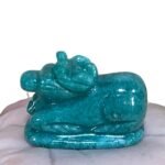 Green Jade Nandi -1.5 Inches - (58 Grams) - (Rudrapuja)