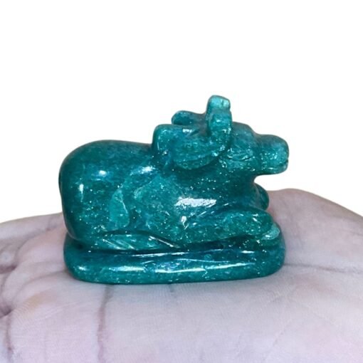Green Jade Nandi - 1.5 Inches - (59 Grams)
