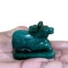 Green Jade Nandi - 1.75 Inches - 77 Grams - (Rudrapuja) 23 Green Jade Nandi - 1.75 Inches - 77 Grams