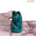 Alternative view of Green Jade Nandi - 1.75 Inches - 77 Grams - (Rudrapuja)