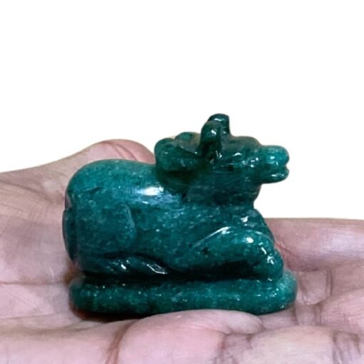Green Jade Nandi - 1.75 Inches - 77 Grams