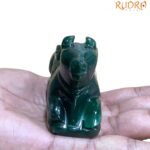Green Jade Nandi - 2.25 Inches - (266 Grams)