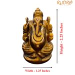 Tiger Eye Ganesha Idol - 2.25 Inches - (75 Gram)