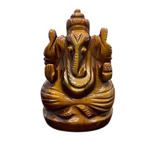 Tiger Eye Ganesha Idol - 2.50 Inches - ( 106 Gram)