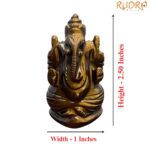 Tiger Eye Ganesha Idol - 2.50 Inches - (86 Gram)
