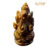 Tiger Eye Ganesha Idol - 2.75 Inches - (94 Gram)