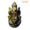 Tiger Eye Ganesha Idol - 2.75 Inches - (94 Gram)