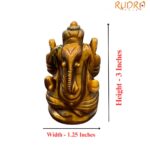 Tiger Eye Ganesha Idol - 3 Inches - ( 121 Gram)
