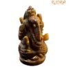 Tiger Eye Ganesha Idol - 3 Inches - ( 121 Gram)