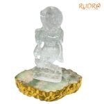 Krishna Idol In Sphatik - 605 Gram - 7.75 Inches