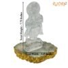 Krishna Idol In Sphatik - 605 Gram - 7.75 Inches