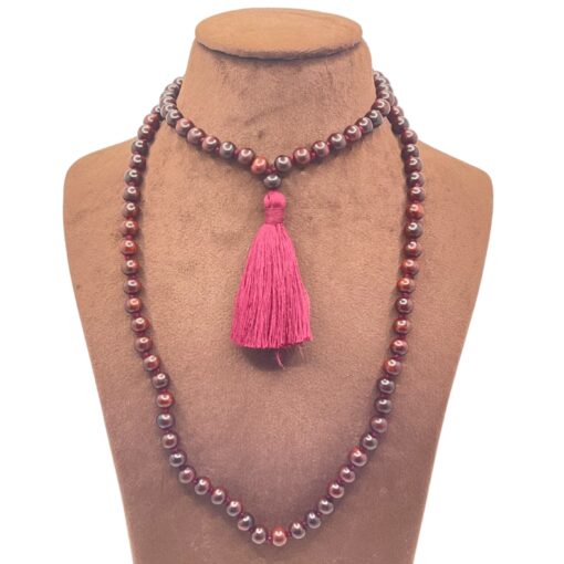 Premium Red Sandalwood Mala - 18 Inches