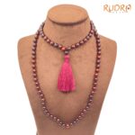 Premium Red Sandalwood Mala - 18 Inches