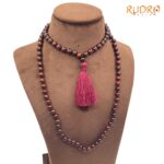Premium Red Sandalwood Mala - 18 Inches