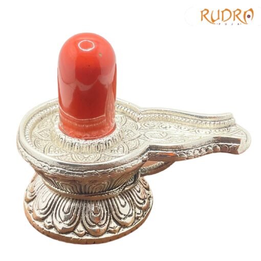 Red Jasper Lingam With German Silver Base 511 GMS