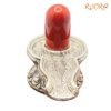 Red Jasper Lingam With German Silver Base 511 Gms