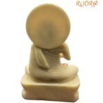 Gautam Swami Jain Statue In Ivory Yellow 1500 Grams