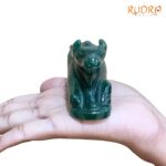 Green Jade Margatha Nandi 240 Gram - 2.5 Inches