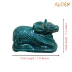Green Jade Margatha Nandi 240 Gram - 2.5 Inches