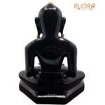 Mahavir Swami In Black Jade Idol - 1598 Gm