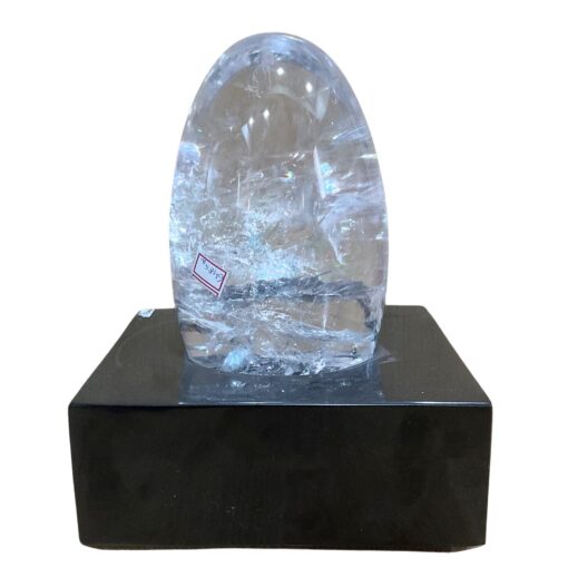Sphatik Lingam With Black Jade Base - 11 Inches - (18205 Grams)